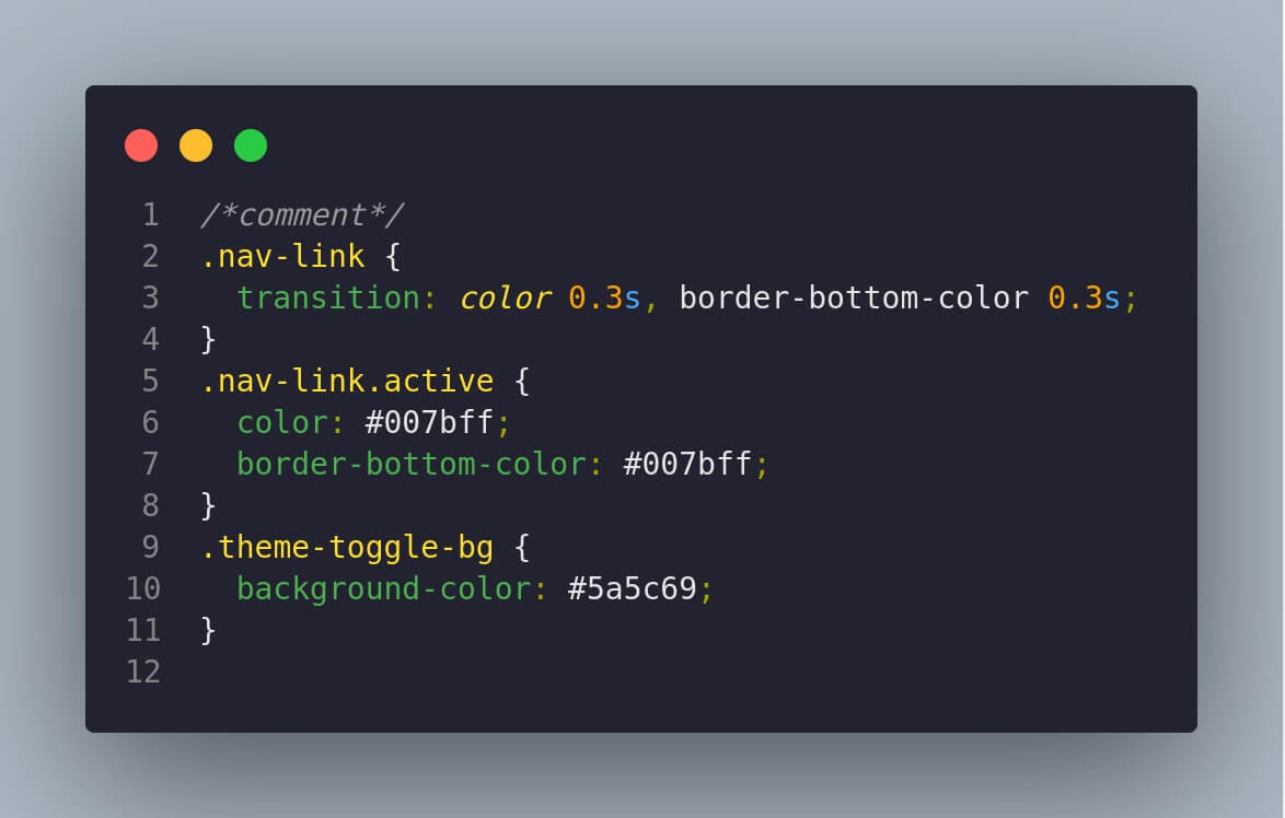 css en nebula purple