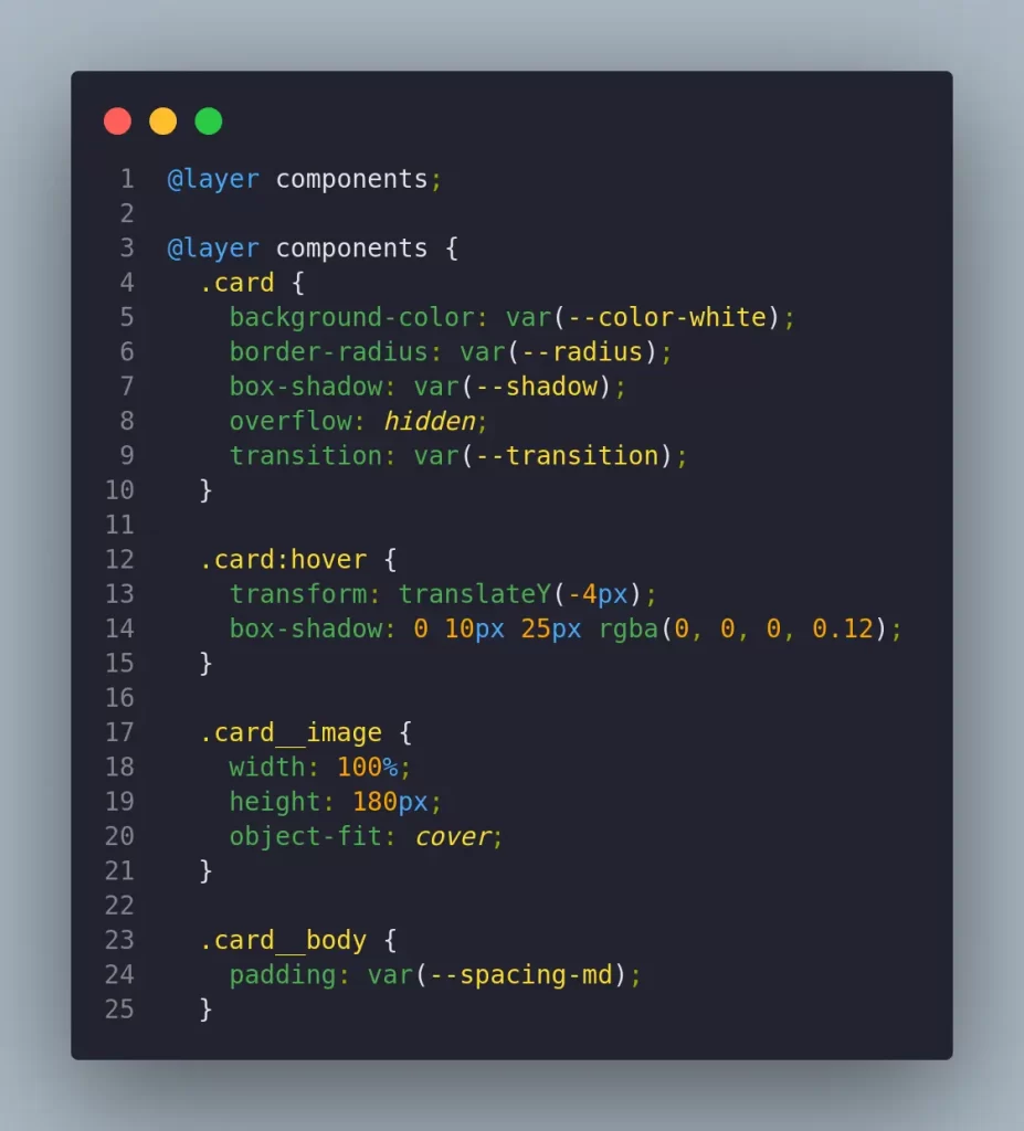 Codigo organizado css